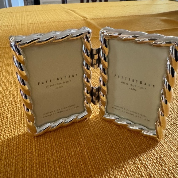 COPY - Pottery Barn Double Hinged Rope Frame - Picture 2 of 3